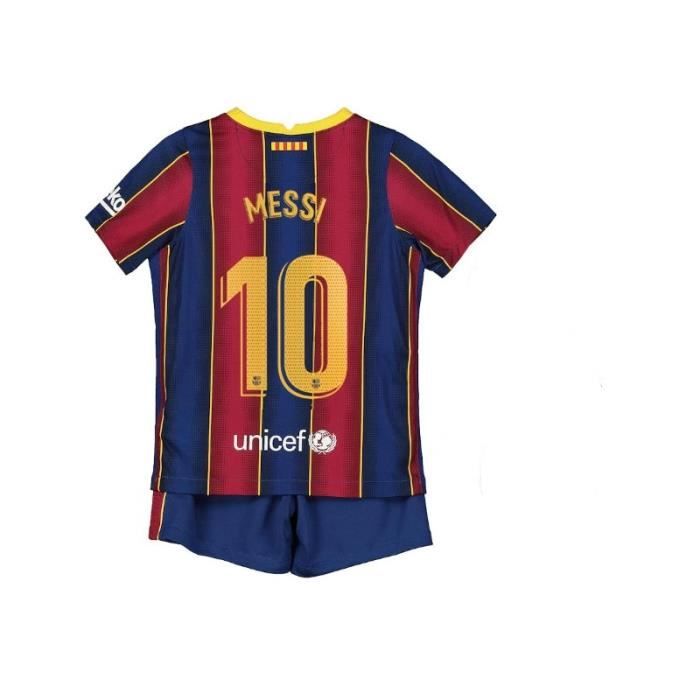Nouveau Maillot de Foot FC Barcelone 10 Leo Messi Domicile 2020 2021 Barca Pas Cher pour Enfants Garçon - Cdiscount Sport