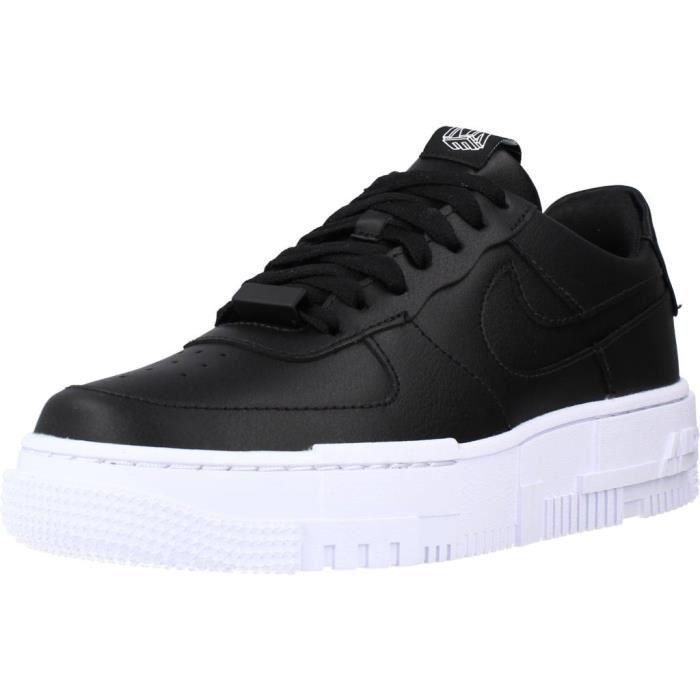 Basket Nike AIR FORCE 1 PIXEL NIKE Femme Lacets Noir Textile Noir Cdiscount Chaussures