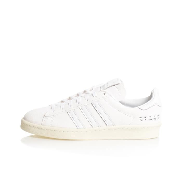 Sneakers - ADIDAS - Campus Homme - Blanc - Textile - Lacets