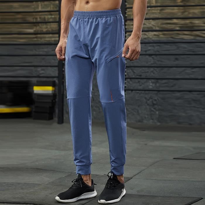 Pantalon de Fitness Homme - Sport Jogging Extérieur Casual - Bleu Bleu -  Cdiscount Sport