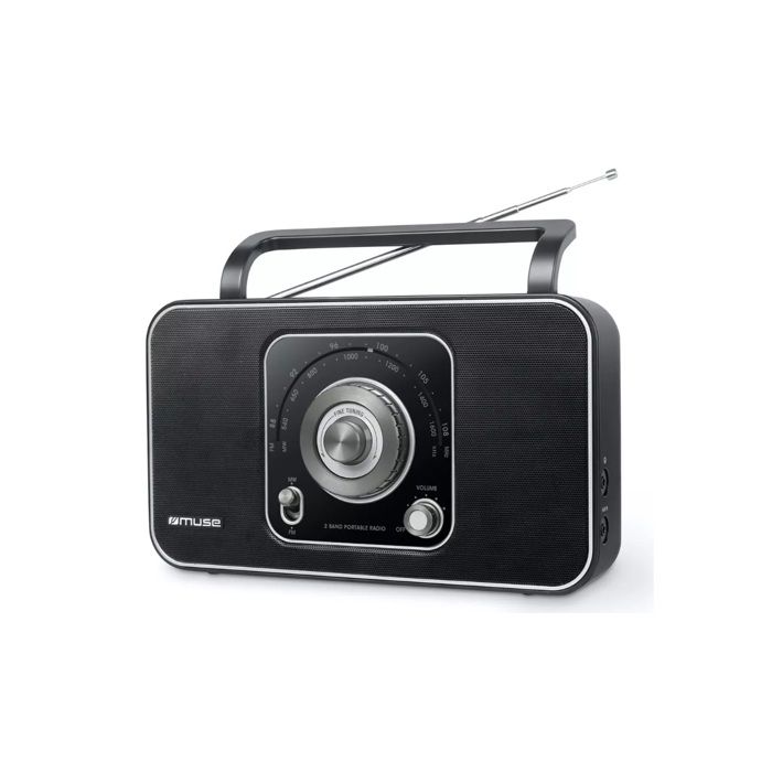 Radio Portable - Muse - M069R - Analogique - FM MW - 3 5 mm - Noir Argent