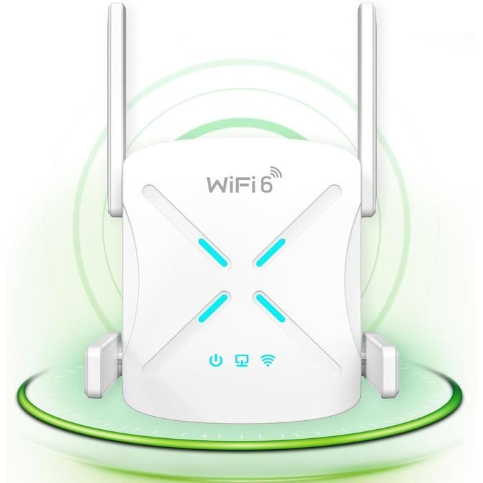 Répéteur WiFi 6 Amplificateur WiFi AX1800 Mbps Repeteur WiFi