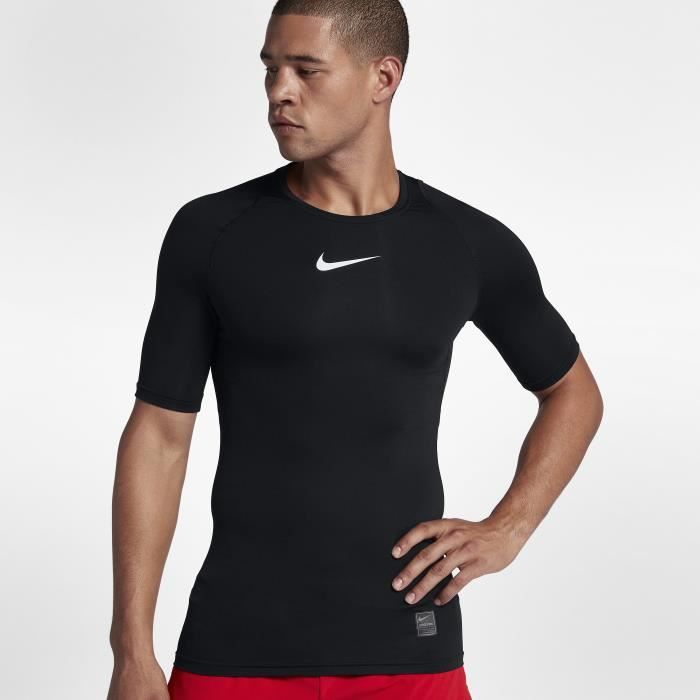 Nike Pro Pro, Base layer shirt, S, Manche courte, Athlétique, Encolure