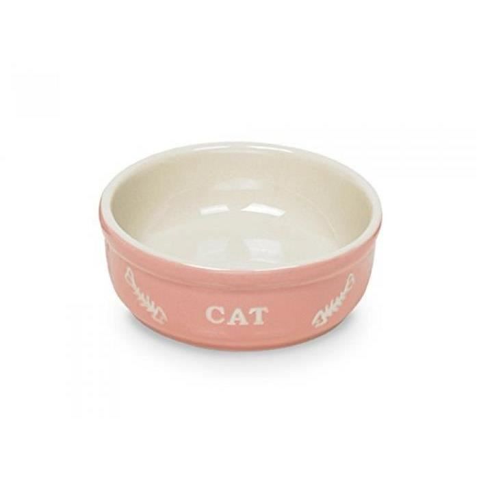 NOBBY 73366 GAMELLE EN CÉRAMIQUE POUR CHAT INSCRIPTION CAT