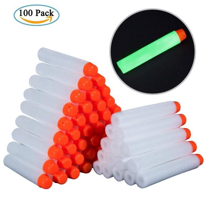 Flechettes Mousse 100pcs Recharge Balle De Nerf Pr N Strike Elite Blasters Pistolet Jouet Darts Refill Bullet For Toy Gun Achat Vente Pistolet Bille Mousse Cdiscount
