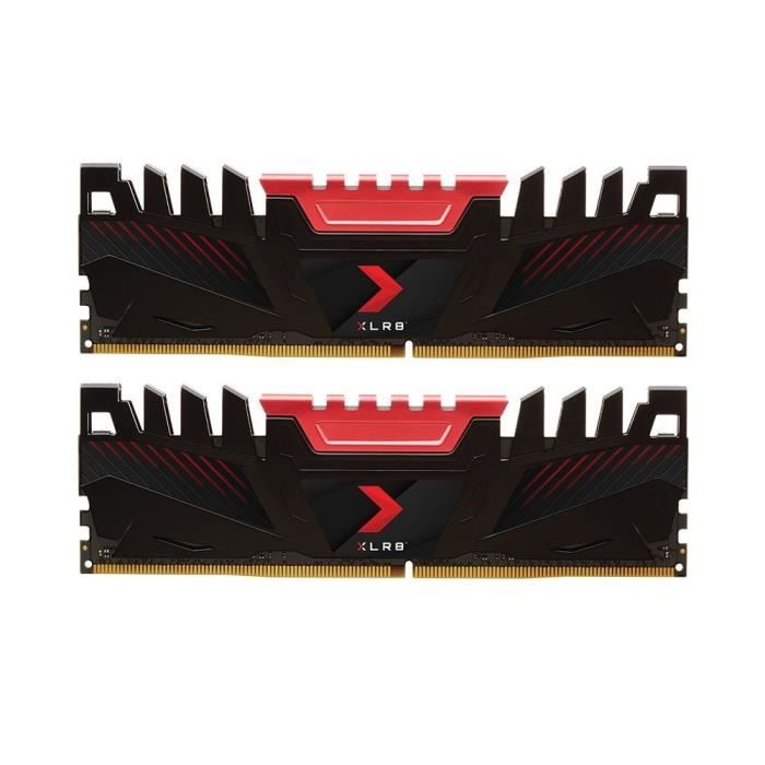 Mémoire RAM – PNY – XLR8 Gaming DIMM DDR4 2666MHz 2x8GB –  (MD16GK2D4266616XR)