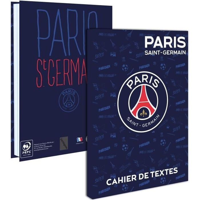 Cahier De Texte Officiel Paris Saint-Germain PSG | Collection Licenciée