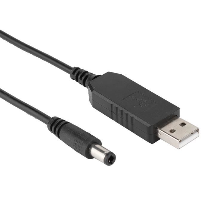 Câble d'alimentation USB 5V vers DC 12V, 4mm x 1.7mm, convertisseur élévateur de tension, adaptateur 5V vers DC 12V  44