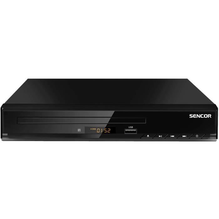Lecteur DVD SENCOR SDV Port USB Lecture Sortie HDMI et péritel