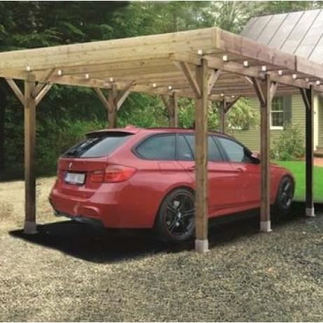 Carport Base 4x5 Hauteur 2 5m H 4064 X 5064 Mm Sans Ancrage