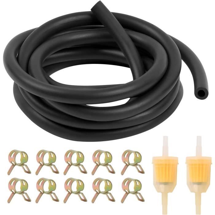 Tuyau Essence 2,4 M 5 Mm Avec 20 Colliers – Caoutchouc Nitrile, Pour Petits Moteurs - 3