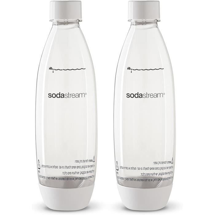 Lot De 2 Bouteilles D'eau Avec Paille - En Acier Inoxydable - Pour