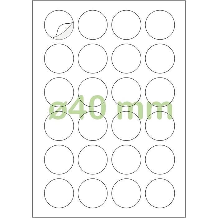 315 Stickers Prix Ronds 25mm - Étiquettes Adhésives 0,50€ à 10€ - 5 Feuilles - Fabriqué France