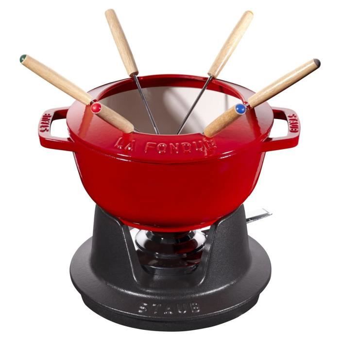 Caquelon à Fondue Staub En Fonte – 21 Cm, Vintage, France, Induction