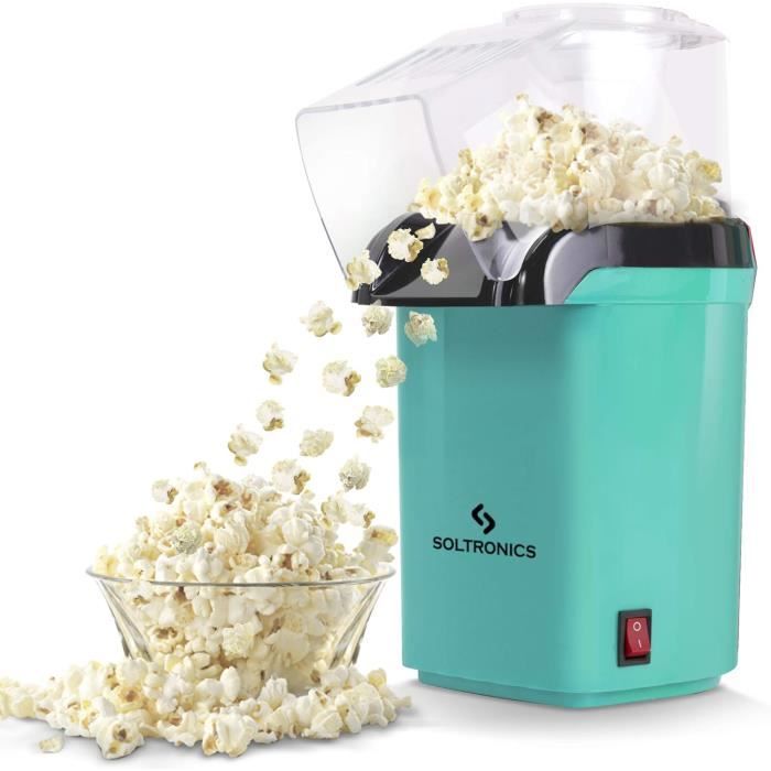 Machine à Popcorn Rétro Électrique NK 1200W - Popcorn En 2 Minutes, Portable 0,3L