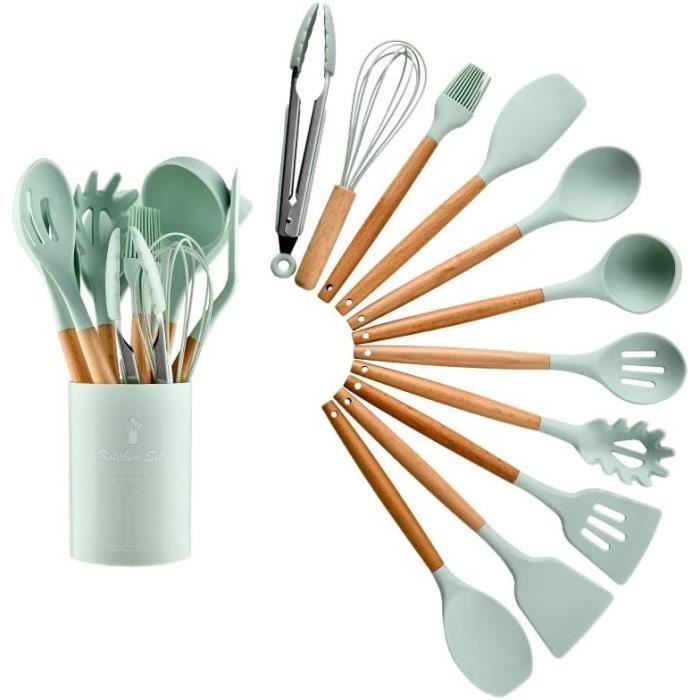 Ustensiles De Cuisine En Silicone, Ensemble D'Ustensiles De Cuisine Ustensiles De Cuisine En Silicone, Ensemble D'Ustensiles De Cuisine