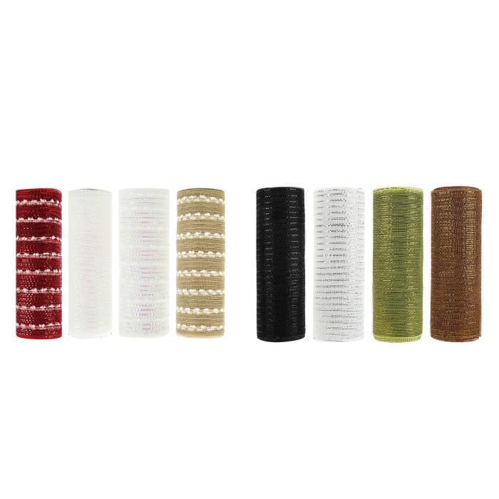 Ruban Maille En Toile De Jute Poly - 10 Pouces X 10 Yards - Orange Vif - Pour Décoration Et Couronnes