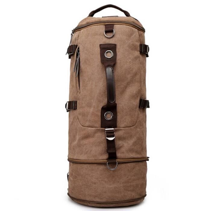 KAUKKO Sac Bandoulière Toile Homme Femme - Sac Poitrine Voyage Randonnée Urbain - 22x33x9 Cm, Unisexe Décontracté Sportif