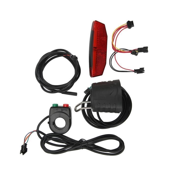 VGEBY éclairage avant pour vélo électrique VGEBY Ensemble de feux avant et arrière pour vélo électrique Feu sport accessoires