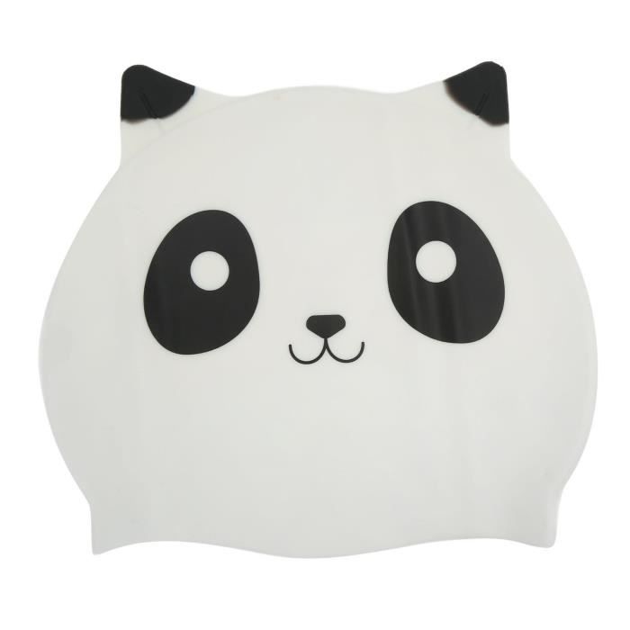 Bonnet De Bain Enfant 4-12 Ans Silicone Imperméable - Design Amusant Antidérapant