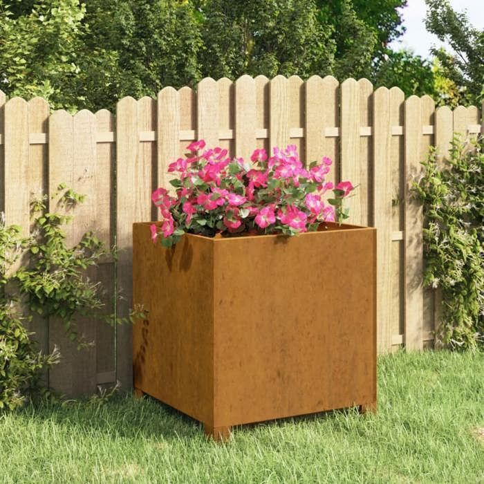 vidaXL Jardinière avec pieds Acier corten - vue 2