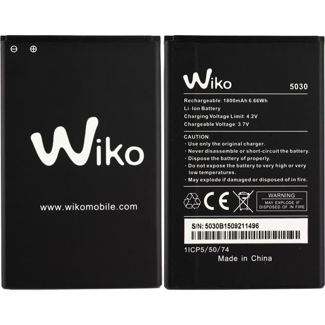 Wiko batterie d'origine pour Wiko Lenny 1,2,3, 1800mAh, Bulk