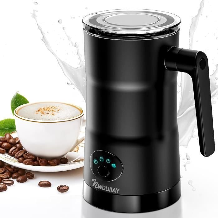 Mousseur à Lait Électrique 5 En 1 350ml - Mousseur Automatique Chaud/Froid Pour Cappuccino Et Latte
