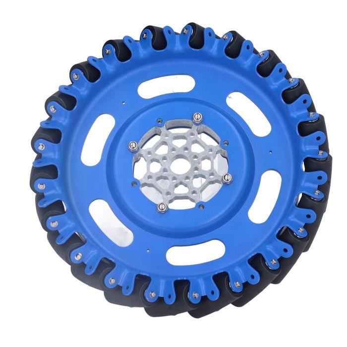 Omni Wheel 100 mm, roue de châssis de voiture Omni RC en nylon, installation simple, roues omni pour roue de course de robot pour accessoire RC Omni Wheel 100 mm, roue de châssis de voiture Omni RC en nylon, installation simple, roues omni pour roue de course de robot pour accessoire RC