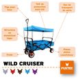 Chariot de transport - FUXTEC Wild Cruiser - Bleu - pliable charge 75 kg-1