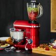 Robot Pâtissier Kitchen Move - BAT-1519BM - 1500W - Bol 5.5L - DALLAS PRO - Rouge acier-1
