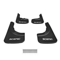 Jeu De 4 Bavettes/garde-boue Pour Renault Scenic 1996-2023 - Avant Et Arrière, Noir, TPE/PVC, Protection Contre Les Projections Kit Garde-boue TPE PVC