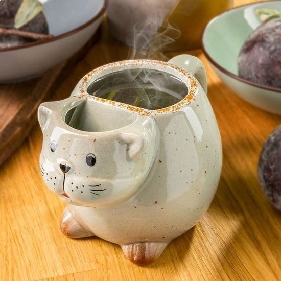 Tasse Mug éléphant avec compartiment pour sachet à thé original - Cdiscount  Maison