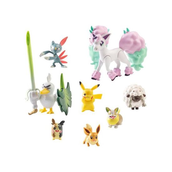 Lot De 8 Figurines Pokémon Battle 5-8 Cm | Pikachu, Évoli, Moumouton Et Plus – Bandai