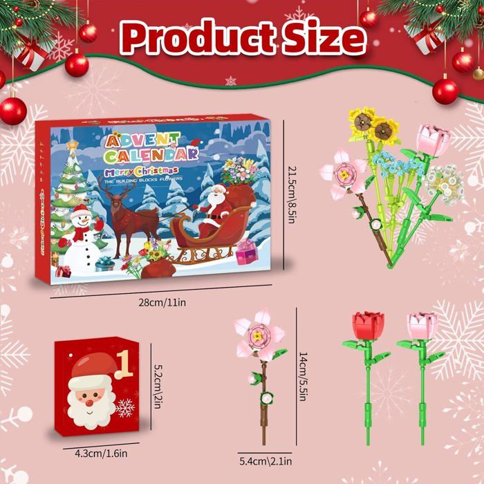 Calendrier De L'Avent 2025 Licorne Pour Filles - 24 Surprises (bijoux, Accessoires Cheveux) - Cadeau Noël 4-12 Ans