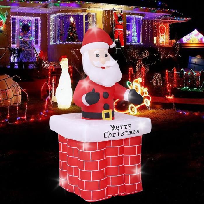 Décorations de Noël gonflables d'extérieur de 1,2 m, Père Noël