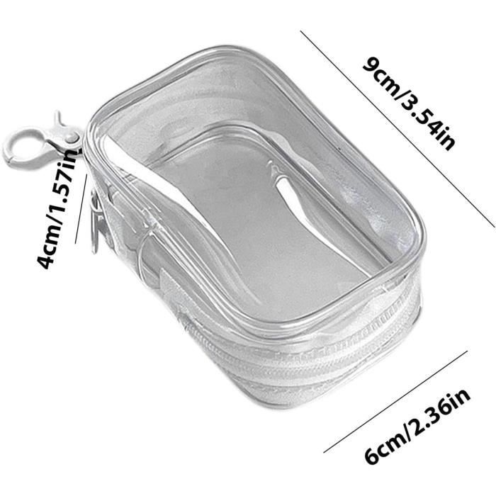 Lot 2 Pochettes Transparentes Pour Figurines – Étui ZIP Avec Porte-Clés – Protection Et Présentation
