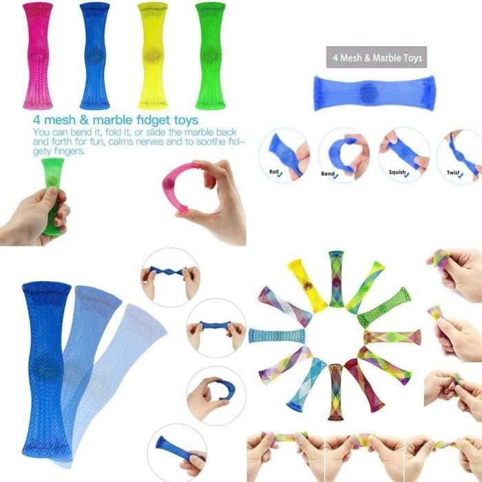Planche Sensorielle DdLUCK - Jouet Autisme Double Face - 20 Accessoires - Sac De Voyage