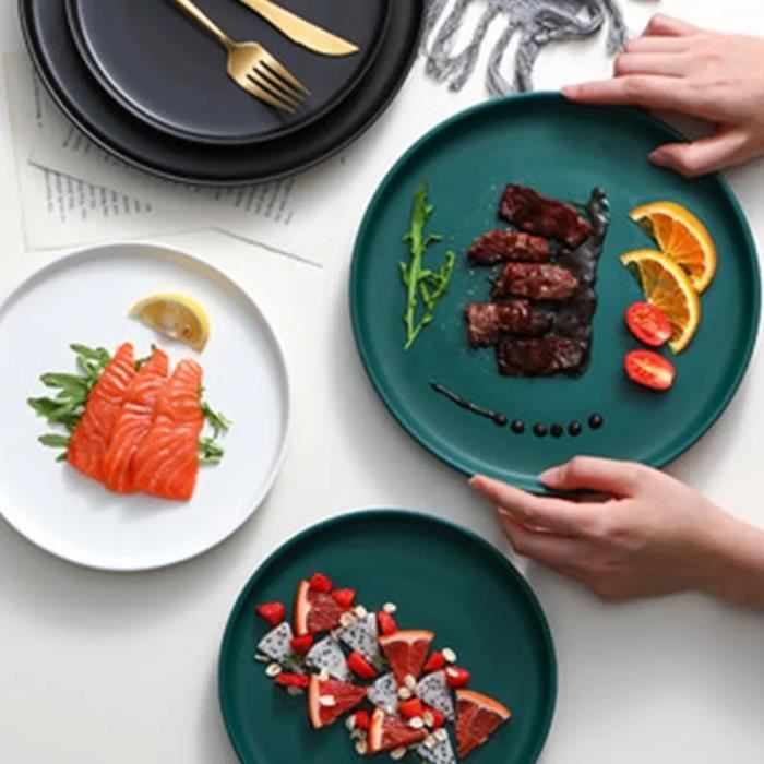 Lot De 10 Assiettes En Inox 10 Pouces – Ultra Résistantes, Pour Cuisine Et Camping