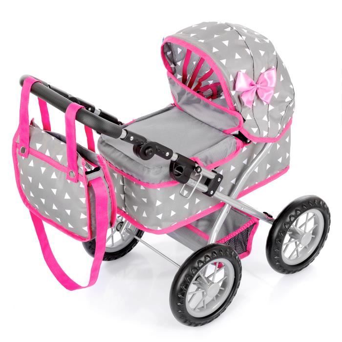 Kinderplay Poussette Poupee Poussette Jouet Poussette Landeau Bebe pour Poupee Gondola Poignee Hauteur Entre 33 et 63 KP0261S Cdiscount Jeux Jouets
