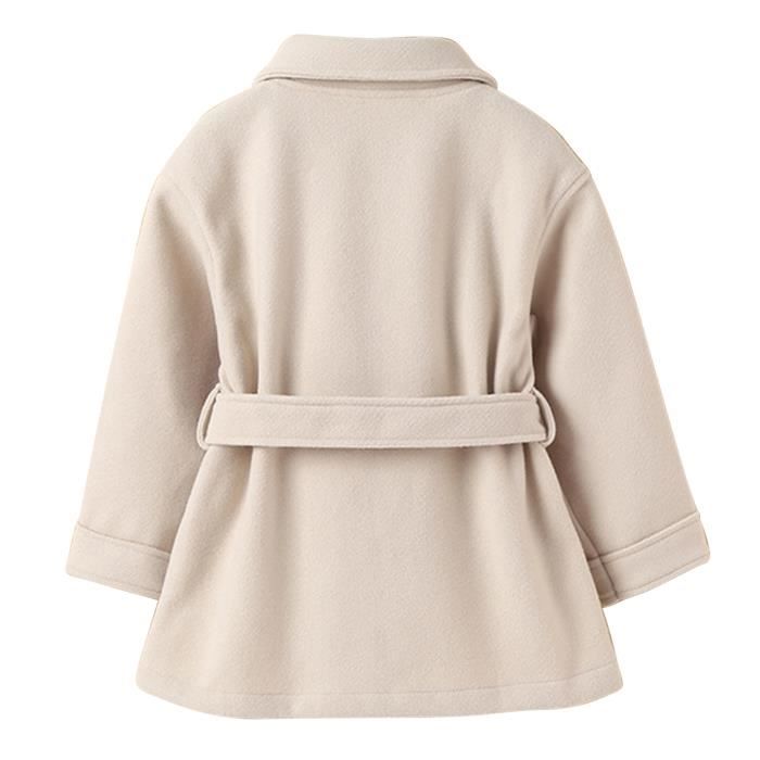 Iixpin Manteau Fille Enfant Veste Trench Coat Manteau Blouson
