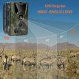 LEXLIFE 1080P Caméra de chasse 16MP 120° - 36 LEDs infrarouge Vision Nocturne - Caméra de surveillance étanche 5,0 mégapixels-2