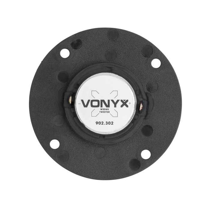 Tweeter VONYX WSD65 65 Mm 8 Ohms 30W Max - Membrane Soie, Aimant Néodyme, Idéal Réparation Ou DIY Enceinte