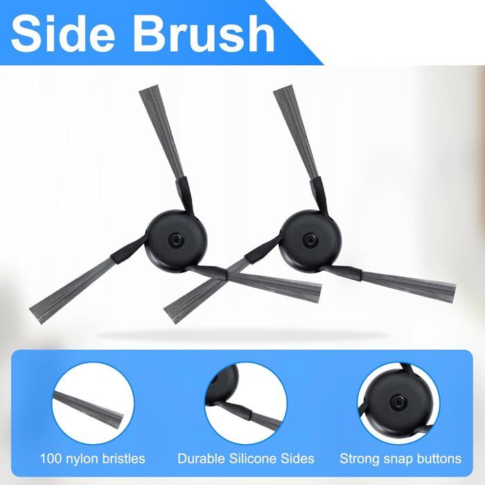 Accessoires Pour Dreame X50 Ultra Complete / L40s Pro Ultra V50 Ultra Complete Robot Aspirateur 2 Jeux De Brosses Principales 4 Filtres 6 Brosses Laterales 4 Serpillieres 4 Sacs 92246162