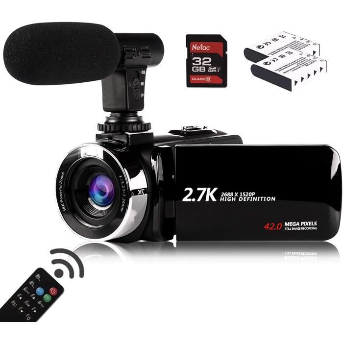 Cam ra vid o Pas cher Ultra HD 24FPS 30MP 2.7K Num rique Cam ra