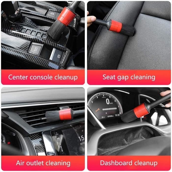 Kit De Nettoyage Voiture UCAMP 37 Pièces - Brosses Pour Perceuse - Intérieur/Extérieur - Détailing