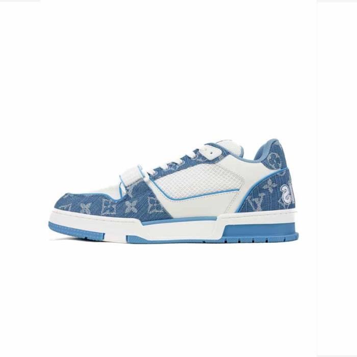 Basket louis best sale vuitton bleu femme