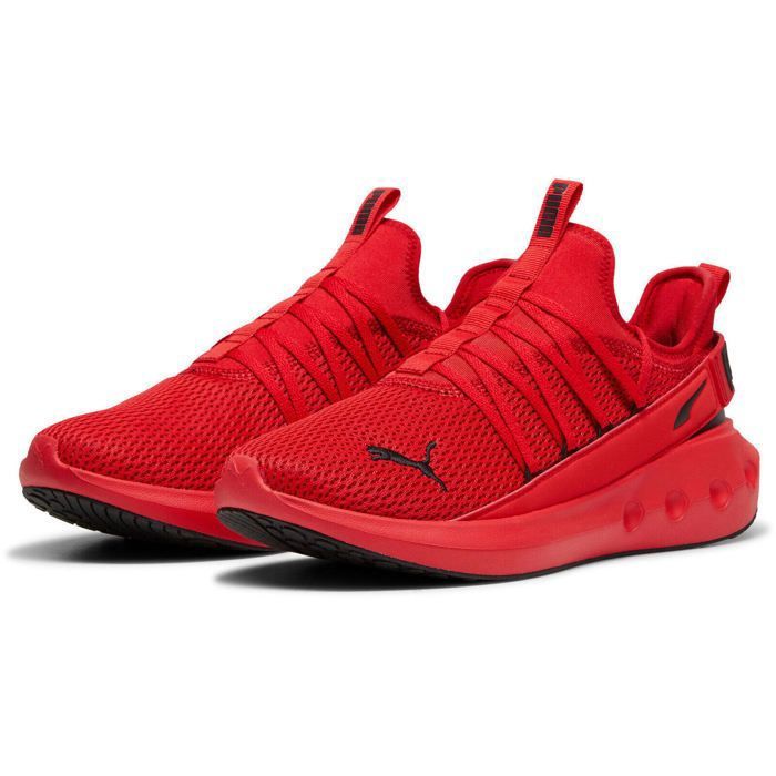 Basket Basse a Enfiler Puma Softride Carson Fresh Rouge Puma Noir Rouge puma noir Cdiscount Chaussures