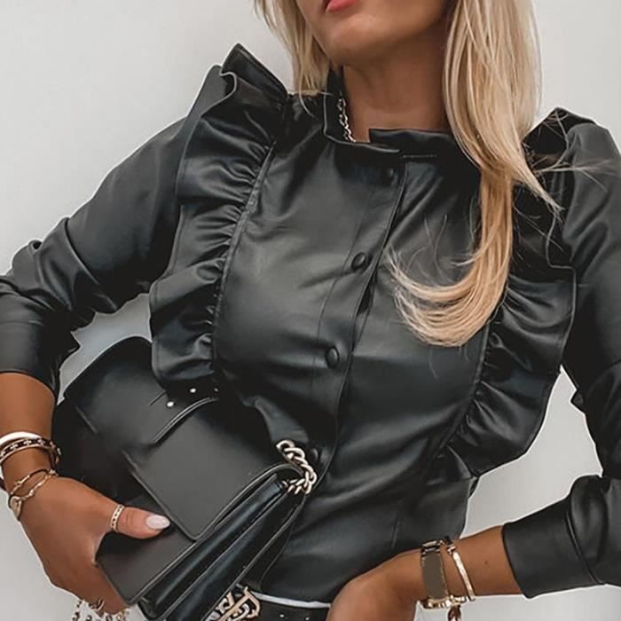 Blouse en cuir sale