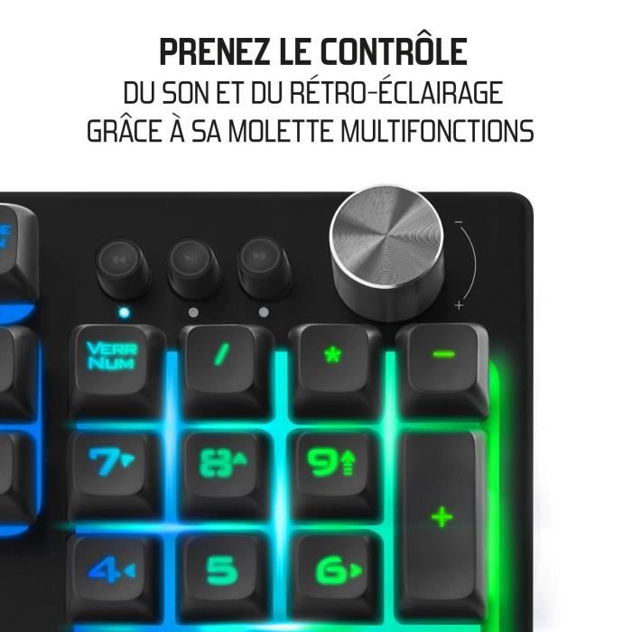 Spirit of Gamer - Clavier Semi-mécanique TKL RGB Sans fil - ELITE-K70