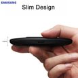 chargeur sans fil rapide Original, coussinet de chargement pour Samsung Galaxy S9 plus S10 + N9600, iPhone8 S7 edge G95  -MEAI4702-3